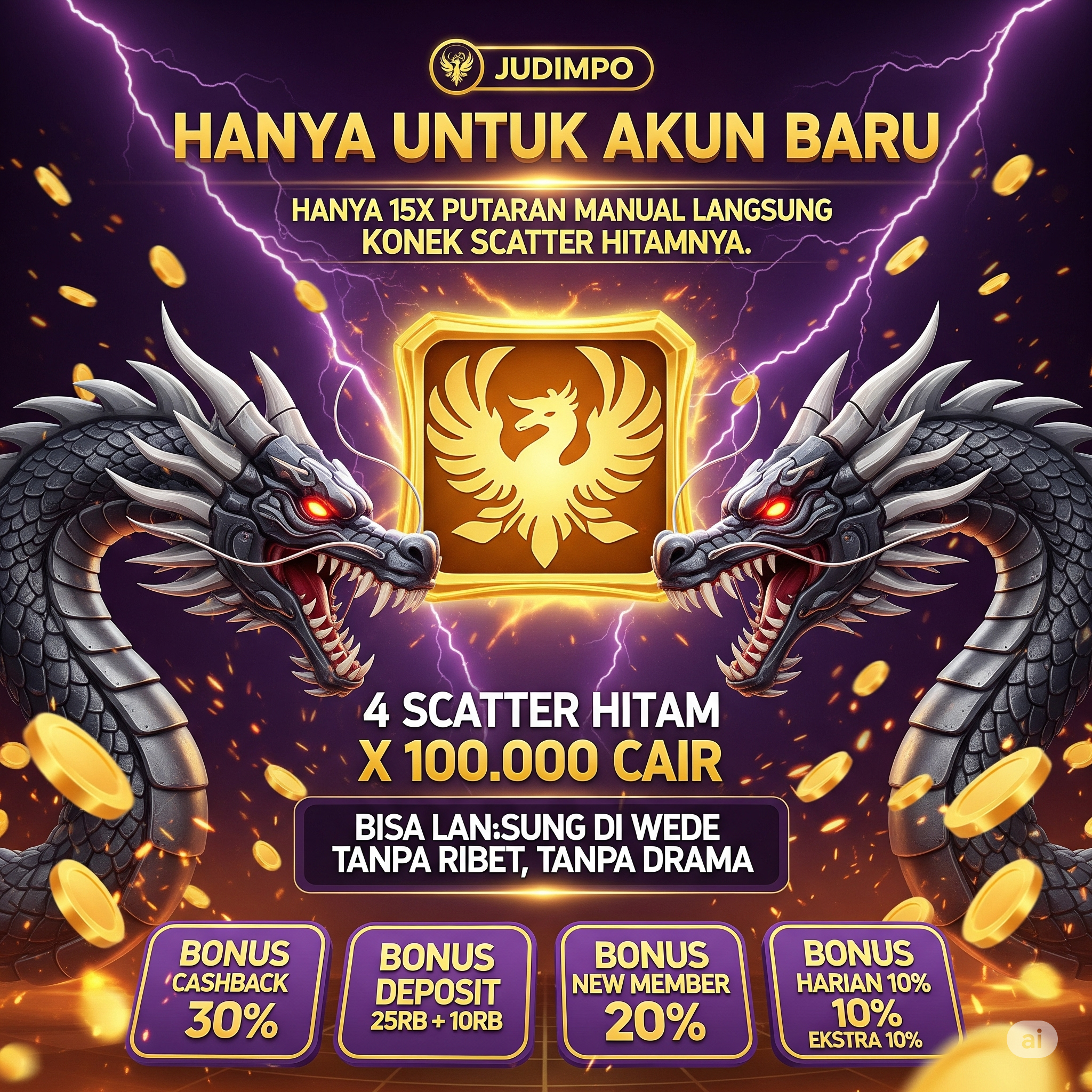 MPo Play : Akun Baru Judimpo X100.000 Login Game Scatter Hitam